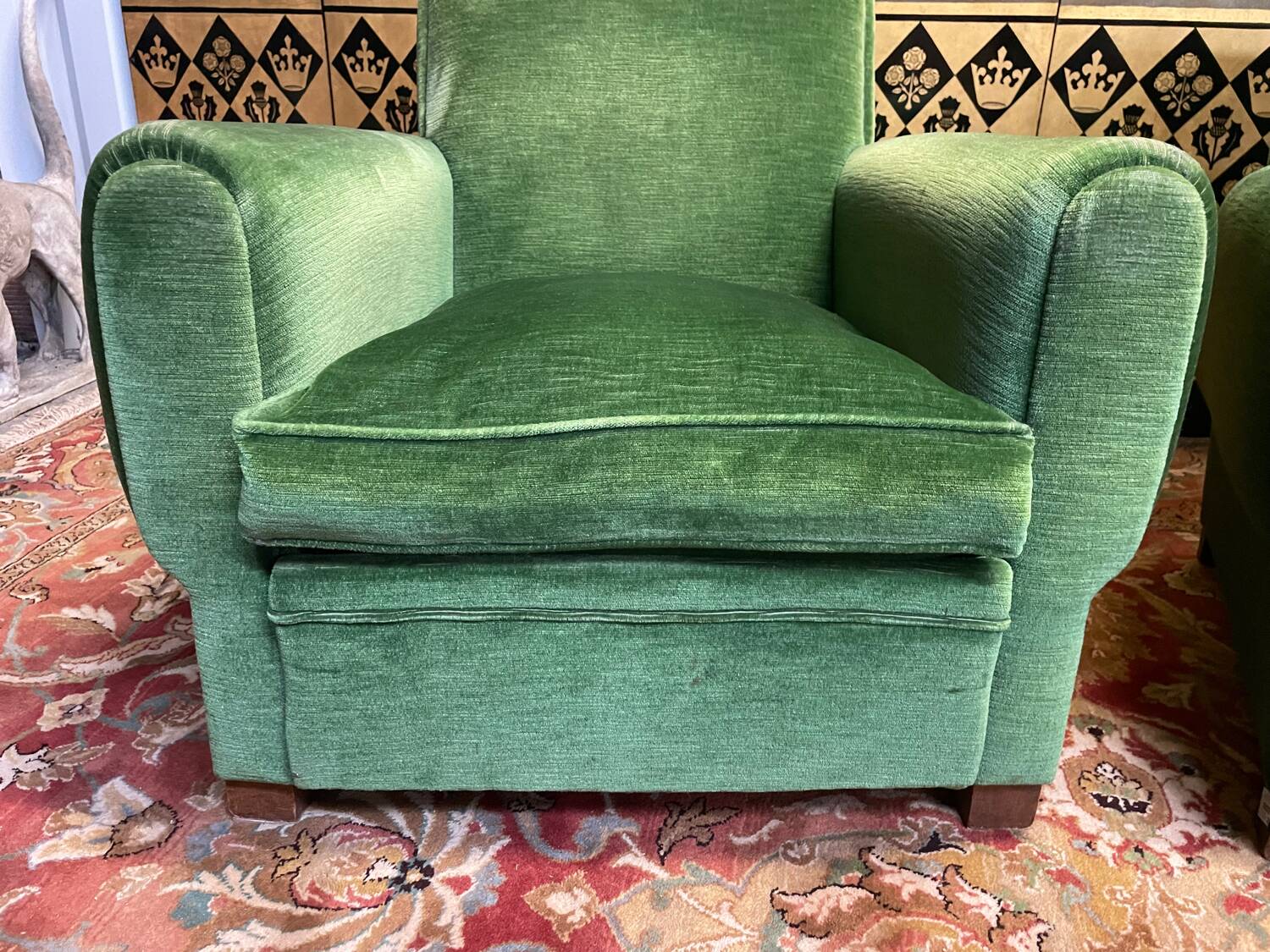 Pair of Art Deco club armchairs
