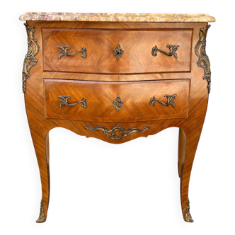 Curved chest of drawers louis XV