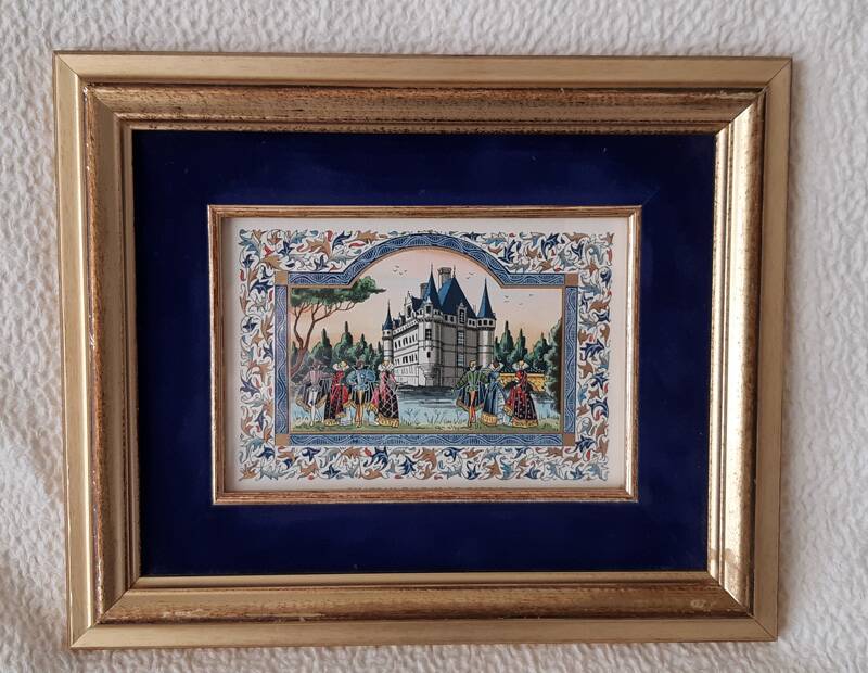 Miniature of the castle of Azay-le-Rideau by Lucy Boucher.