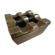 Scandinavian design ashtray in vintage bronze Ultima an 70