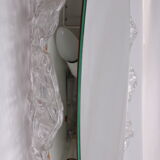 Oval Bathroom wall mirror with lighting and plexiglass edge from Hillebrand