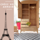 Armoire parisienne "pivoine"