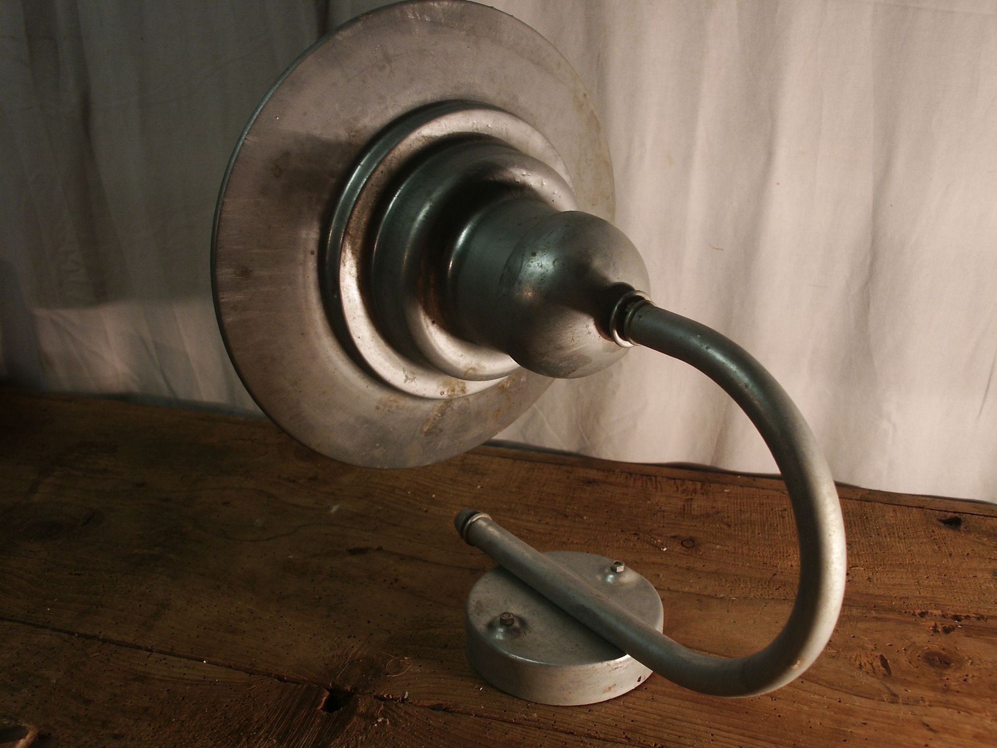 Galvanized aluminum farm wall light