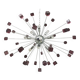 Lustre Ametista cubes murano verre spoutnik lustre