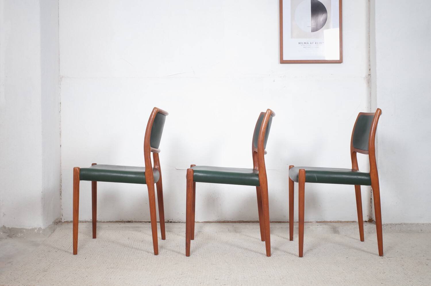 3 x chaises Niels Møller modèle 80