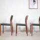 3 x chaises Niels Møller modèle 80