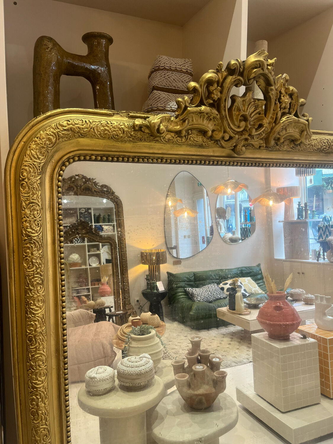 Antique mirror Louis Philippe 174X108 cm