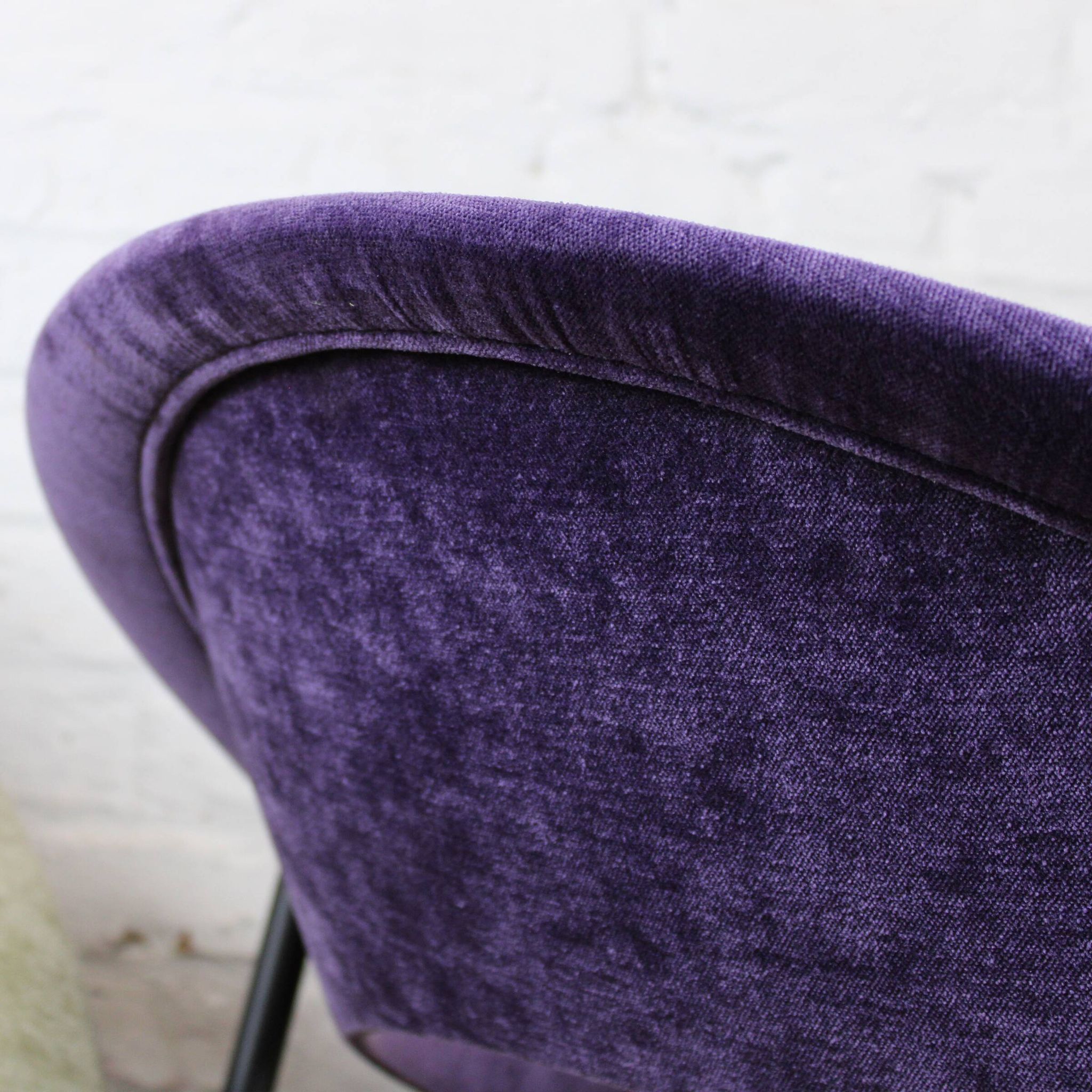Pair of Burov "44" or "Saturne" armchairs by Geneviève Dangles and Christian Defrance