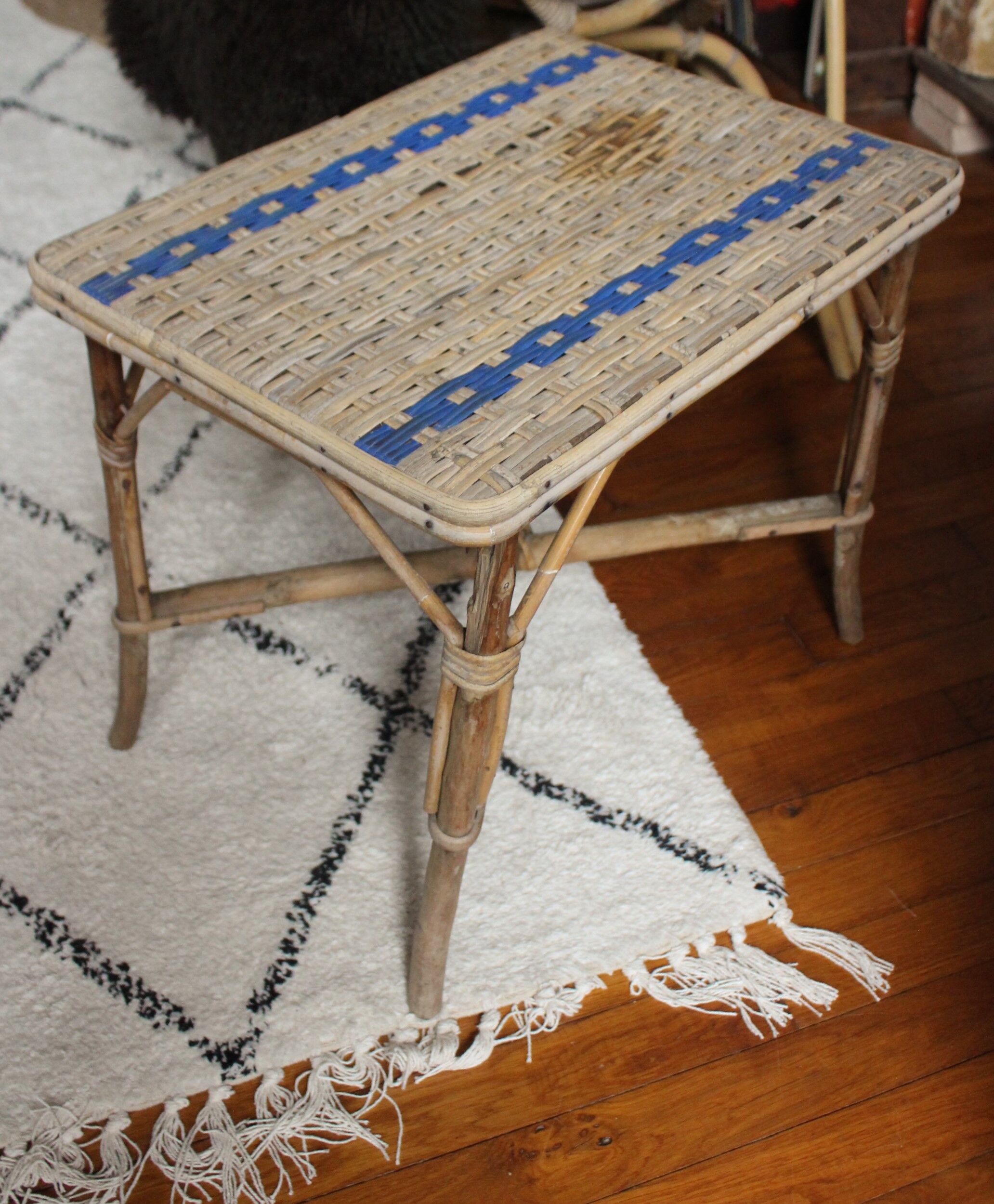 Rattan woven wicker coffee table