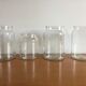 Lot of 4 vintage glass jars