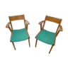 Paire de fauteuils an 60