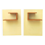 Pair of 1960s hanging bedside tables