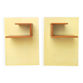 Pair of 1960s hanging bedside tables