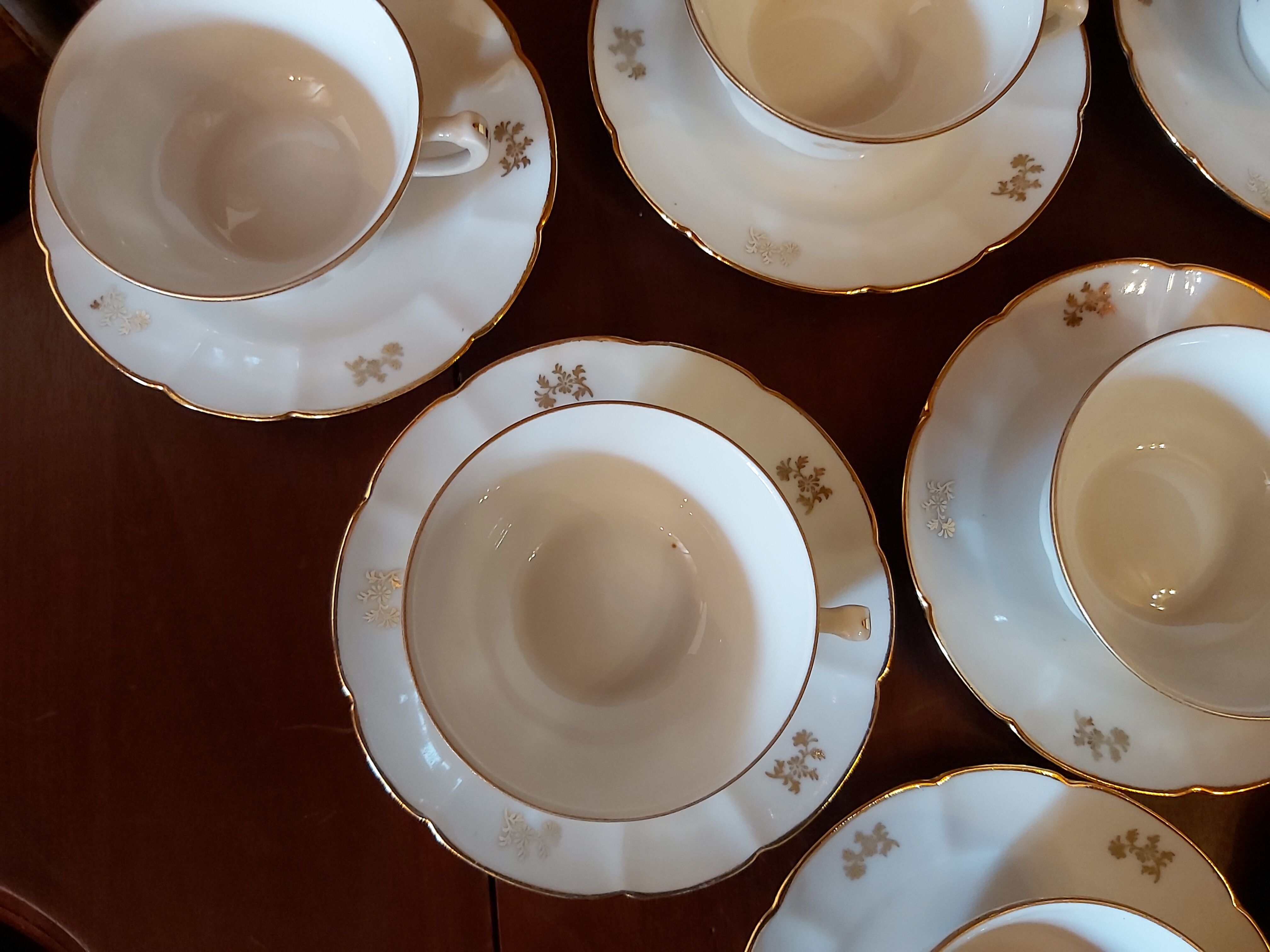 8 Limoges porcelain cups
