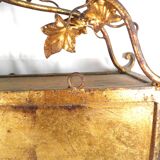 Decorative display case shelf in gilded metal 1940