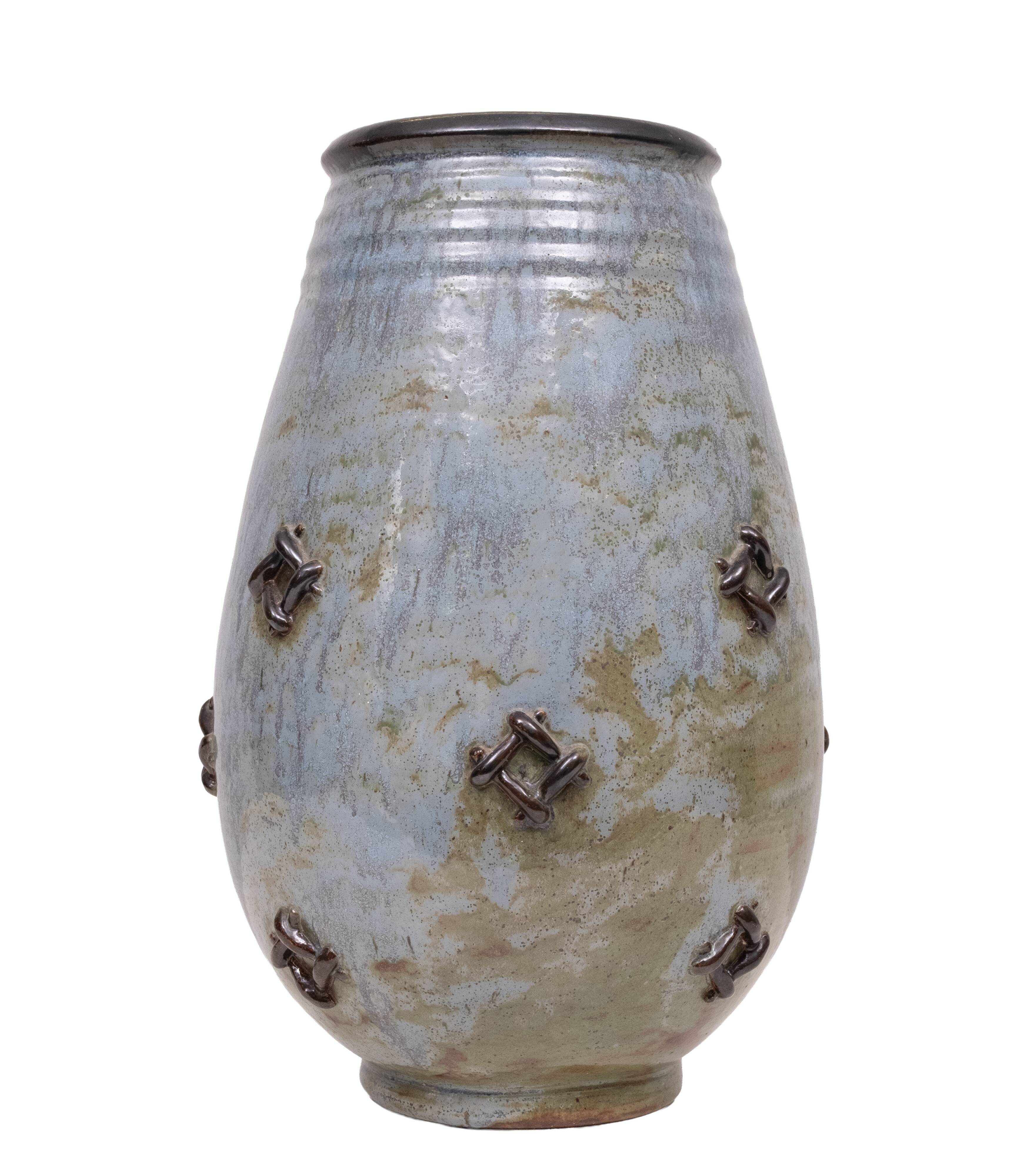 Stunning Large Art vase Roger Guèrin 1930s Belgium