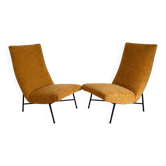 Pair of armchairs by Genevieve Dangles and Christian Defrance