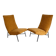 Pair of armchairs by Genevieve Dangles and Christian Defrance