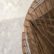 Vintage Scandinavian suspension string art wood and thread – 1970s design