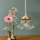 Vintage glass lampshade pendant light