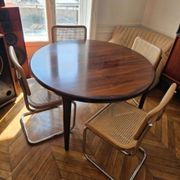 Table ronde par VV Møbler Spottrup extensible en bois de rose