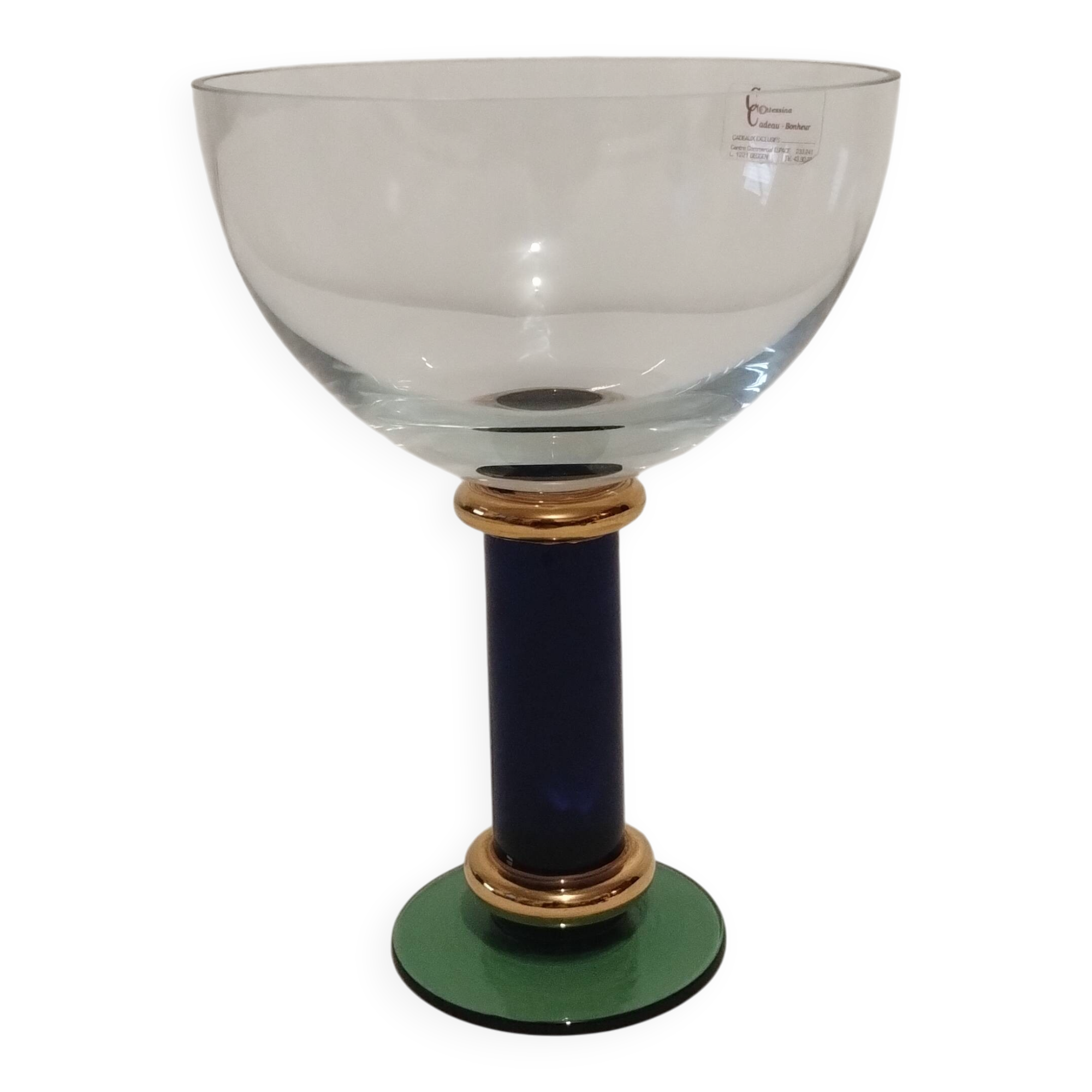 "La Vida" crystal stemmed bowl