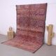 Purple Vintage Moroccan Rug 187 x 296 cm, Berber Handmade Wool Rug Bohemian
