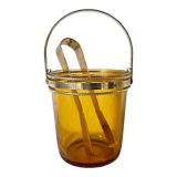 Amber vintage ice bucket