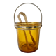 Amber vintage ice bucket