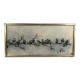 Aquarelle début XXe, “Mésanges sur une branche de cerisier”