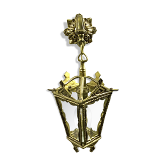 Bronze lantern with starry glasses