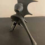 Porte pipe en bronze et laiton, 1950