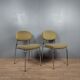 Pair of vintage chairs in fabrics and metal