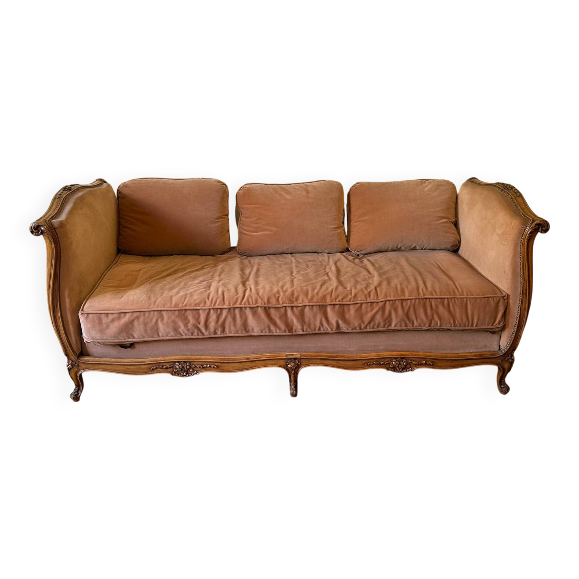 Louis XV bench, 19th century sofa / daybed / couch