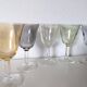set of 6 glasses for cooked wine, multicolored pearly Arlequin digestif