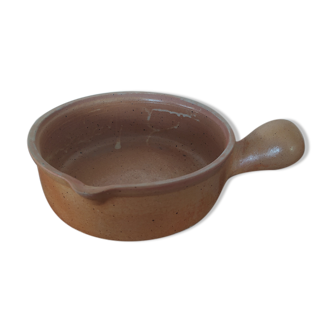 Stoneware fondue pot