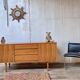 Scandinavian vintage walnut row 1960