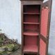 Rustic oak column cabinet