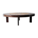 Coffee table "herbarium" oval bu Roger Capron in ceramic circa 1965