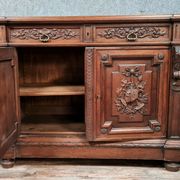 Half-moon style half-moon style sideboard Renaissance in solid walnut around 1850