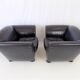 Cor zelda set of 2 leather armchairs by peter maly