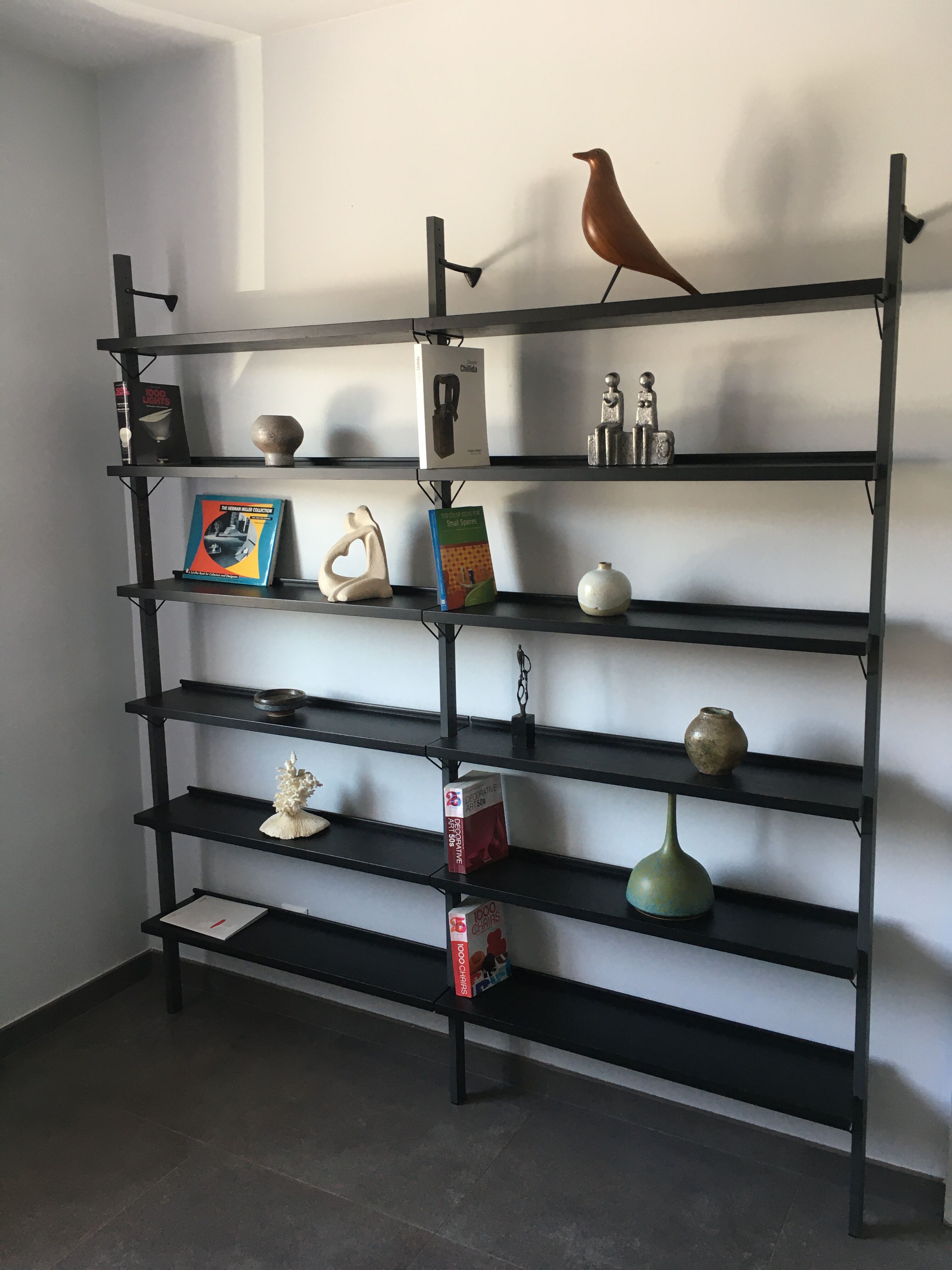 Scandinavian modular wall bookcase pira sweden 60s