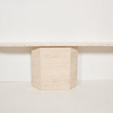 Italian travertine console 1970