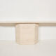 Console travertin italienne 1970