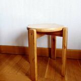 Scandinavian stool in solid pine