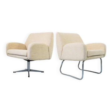 Fauteuils jaunes de l'ère spatiale, Allemagne, années 1970, ensemble de 2