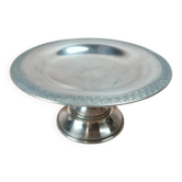 Vintage silver-plated compote with engraved frieze.