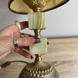 Table lamp - Alabaster cube foot