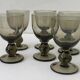 6 blown glass glasses and carafe 1960