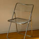 Lot 4 chaises pliantes vintage métallique